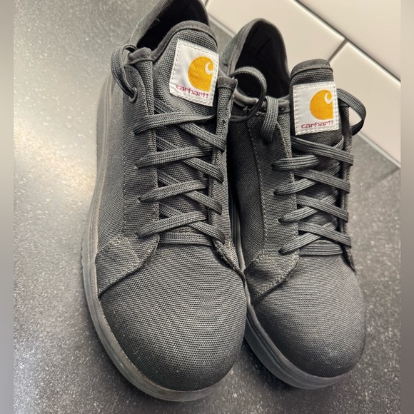 Carhartt Detroit Low Nano Toe work Shoe Sneaker Men’s Sz 8 Black Canvas new - Picture 6 of 13